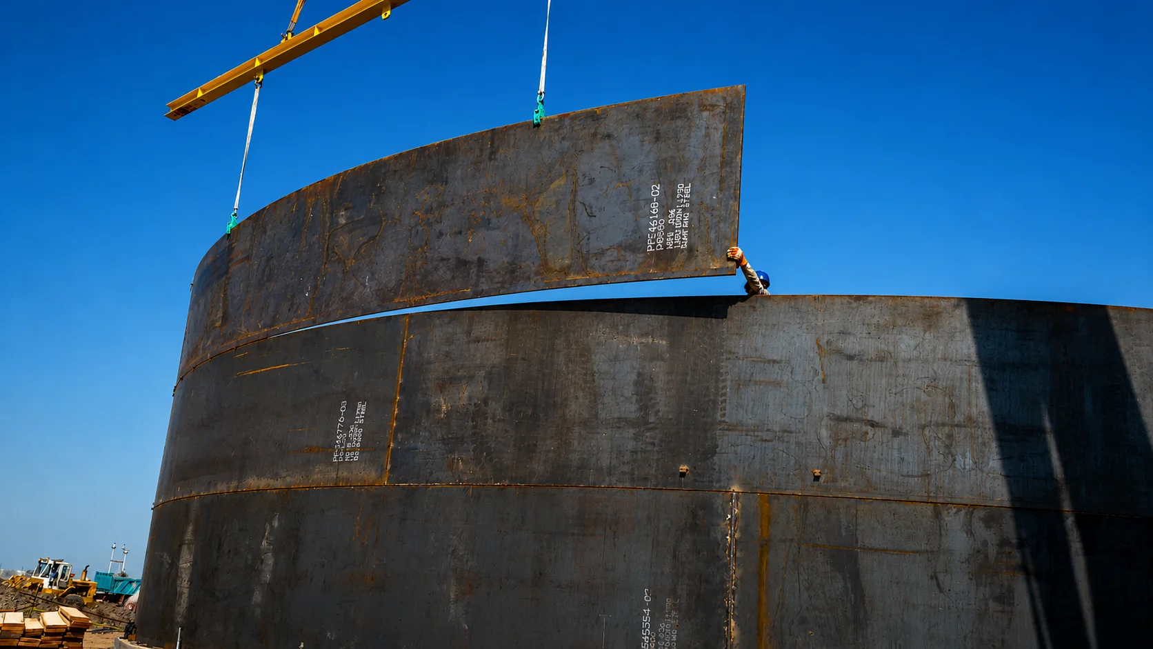 Steel tanks and shipping infrastructure
